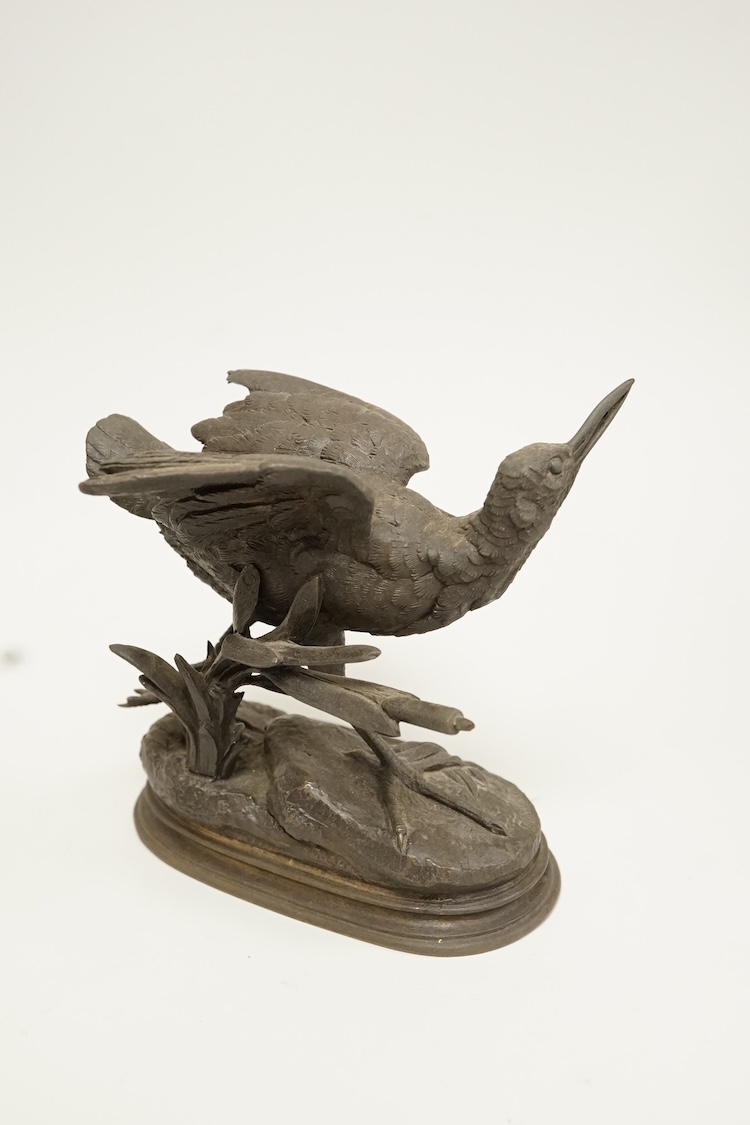 Alfred Dubucand (1828-1894), a bronze model of a partridge, 10.5cm high